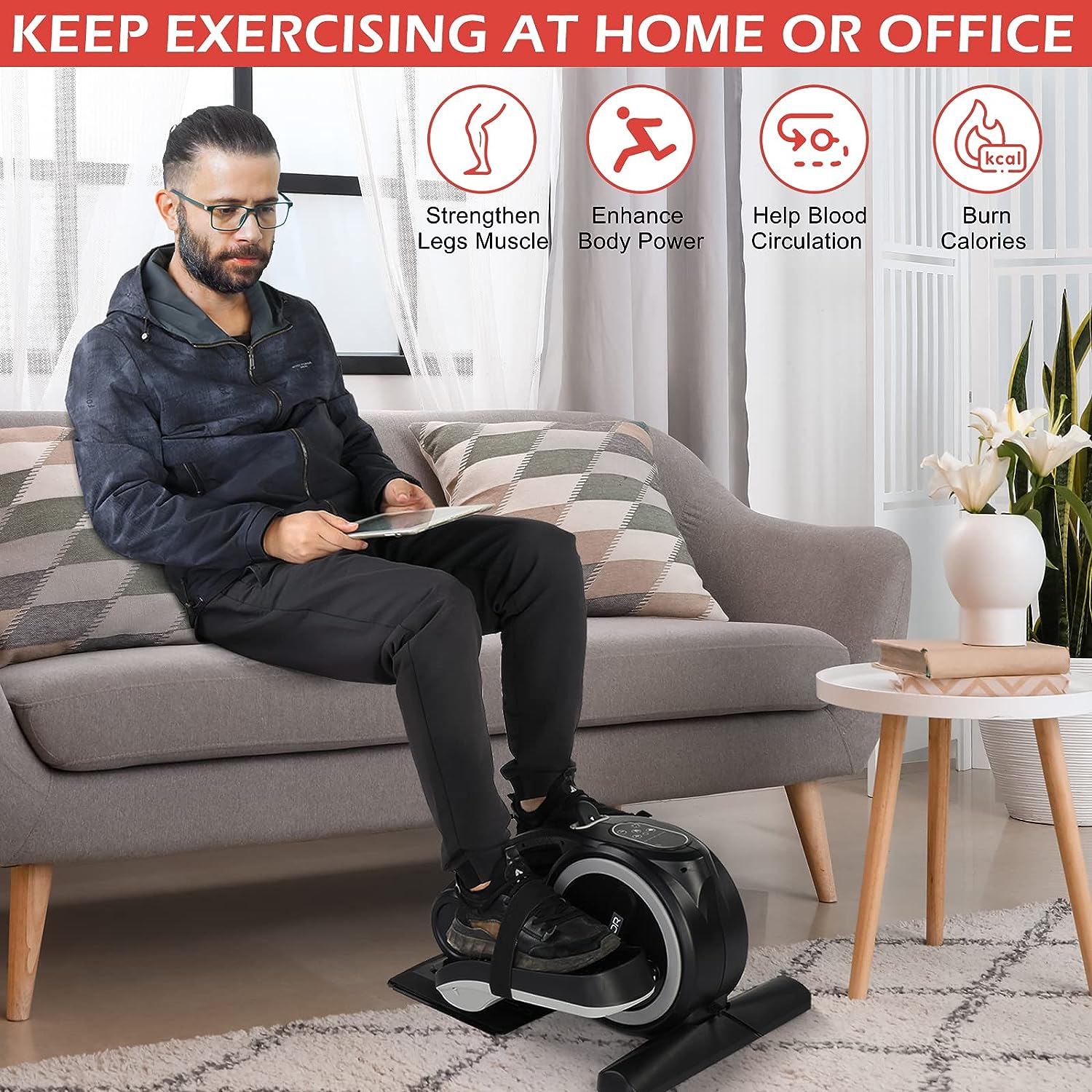 PEXMOR Under Desk Electric Elliptical Machine Review